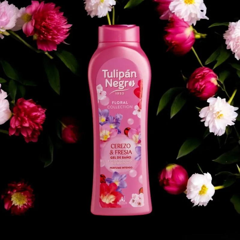 Tulipan Negro Gel douche cerise & frésia