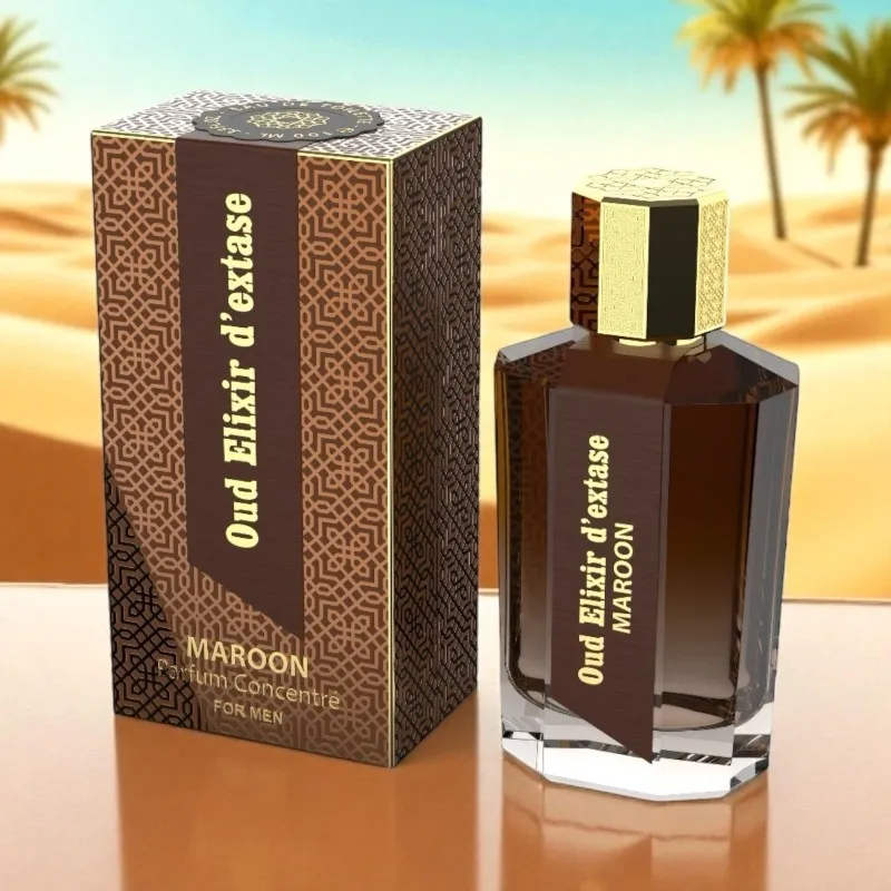 Parfum Oud Elixir D'Extase Marroon 100Ml
