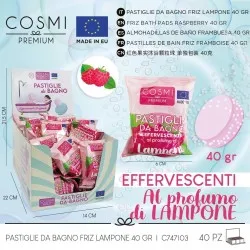 Pastilles Effervescence Bain Framboise