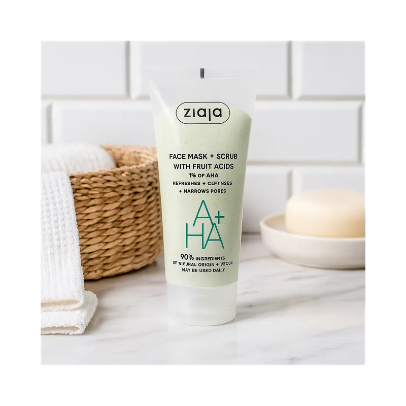 Lot de 6 (2,96€ La pièce) - Gommage & Masque 2 en 1 aux acide de fruit - Ziaja