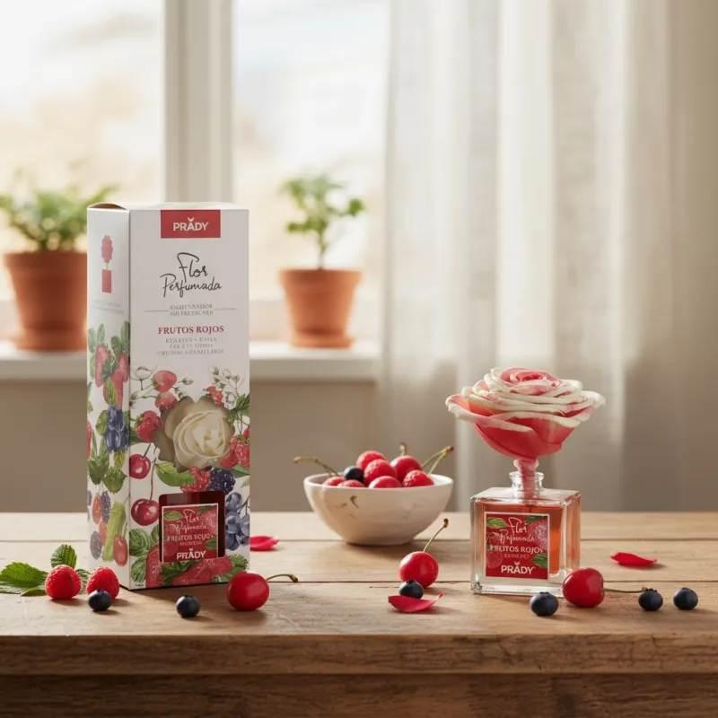 Fleur Mikado Prady Fruits Rouge 90Ml