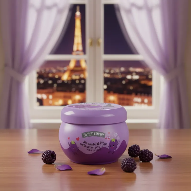 Bougie Mûre 40H Parfumée The Fruit Company