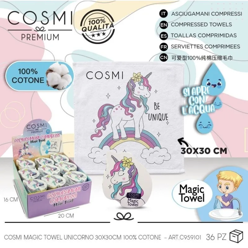 Serviettes Compressées Magic Towel Cosmi