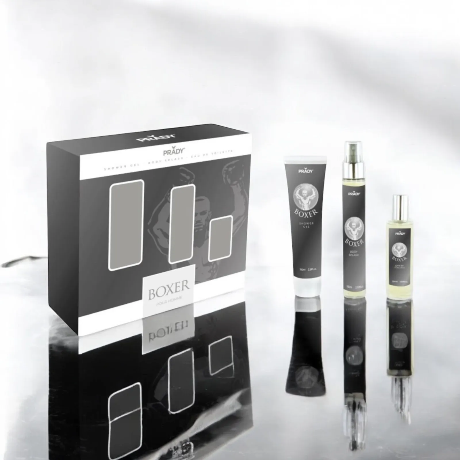 Lot de 4 (4,50€ la pièce) - Coffret Boxer pour Homme 3 pièces - Prady