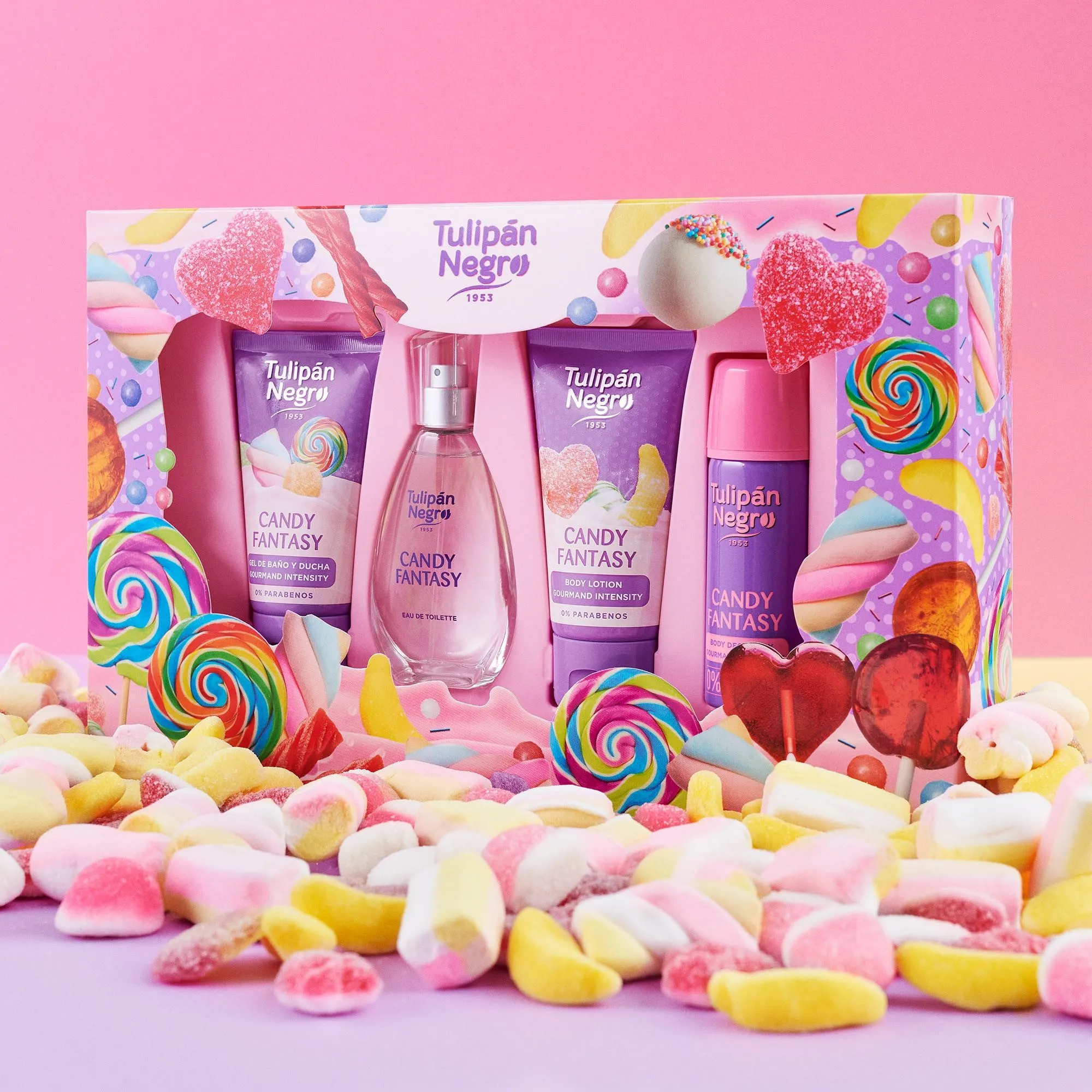 Lot de 2 (9€ La pièce) - Coffret 4 pièces Candy Fantaisie - Tulipan Negro