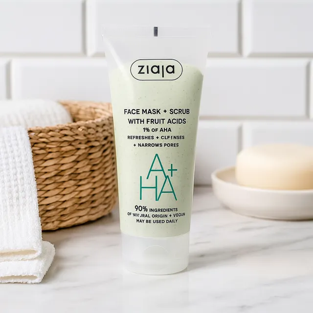 Lot de 6 (2,96€ La pièce) - Gommage & Masque 2 en 1 aux acide de fruit - Ziaja