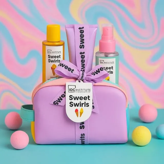 Lot de 2 (7€ la pièce) Coffret bain sweet swirls 4 pièces Idc Institute 42158