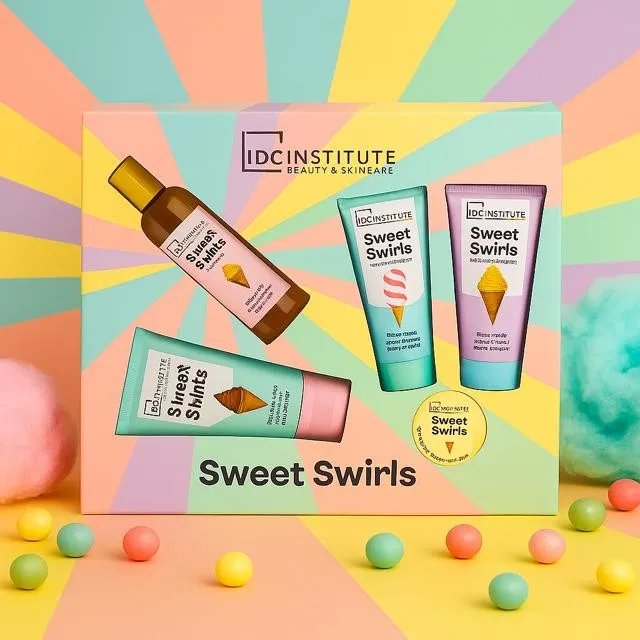 Lot de 2 (7,50€ la pièce) Coffret bain XL yummy sweet swirls 5 pièces Idc Institute  42159