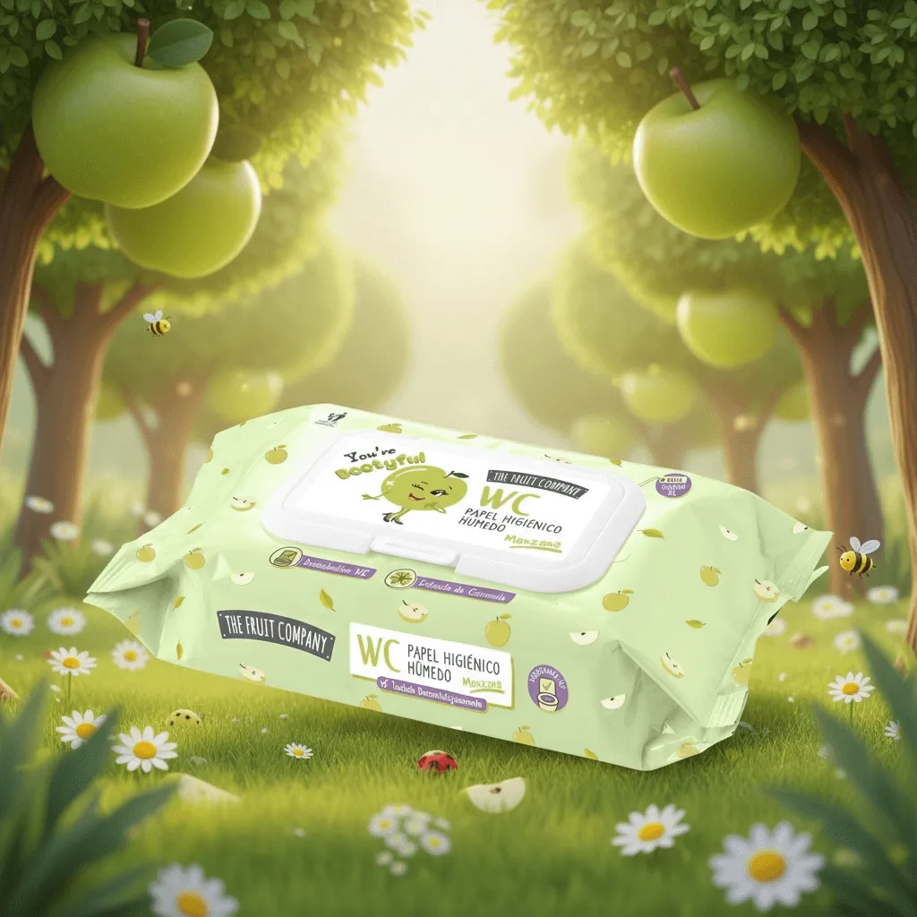 Lot de 6 ( 1,60€ la pièce) PAPIER HYGIENIQUE SENTEUR POMME - THE FRUIT COMPANY