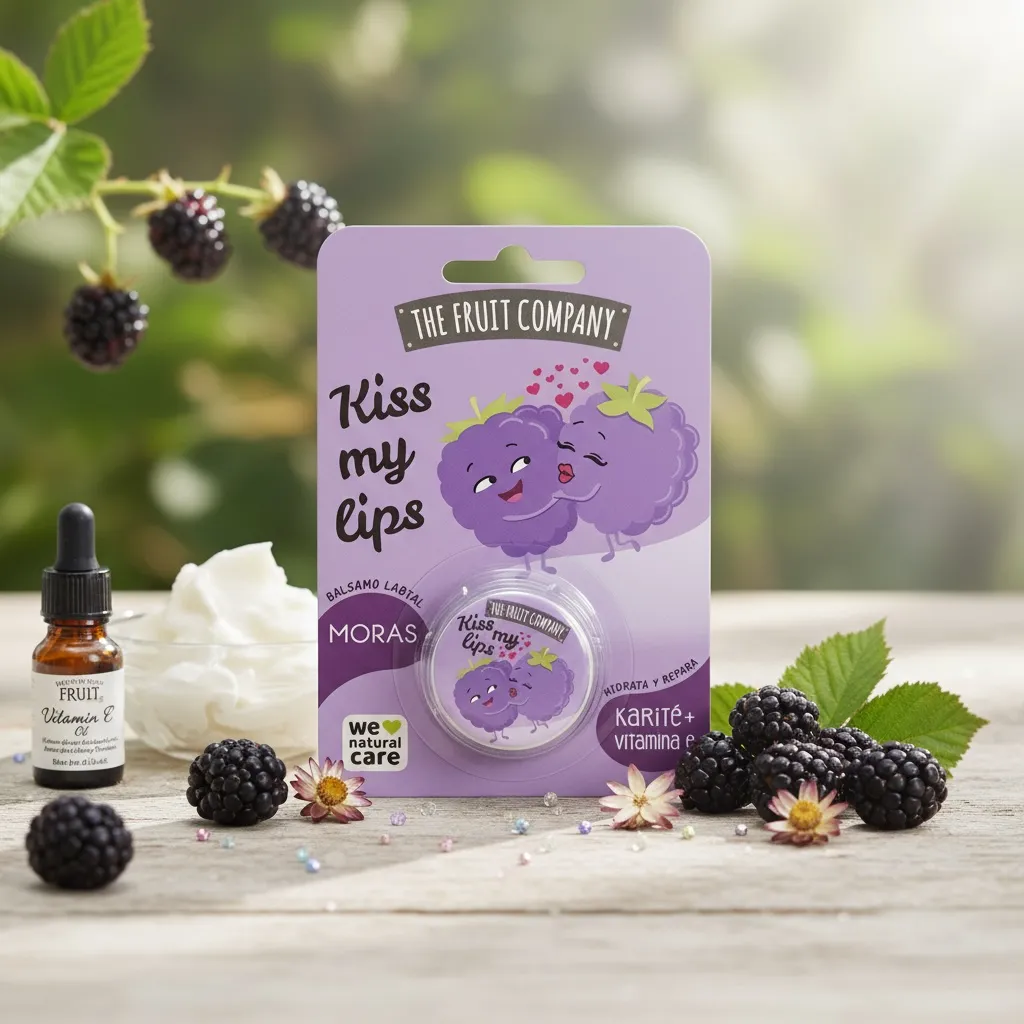 Lot de 12 (1,80€ la pièce) BAUME À LÈVRES MÛRE - THE FRUIT COMPANY