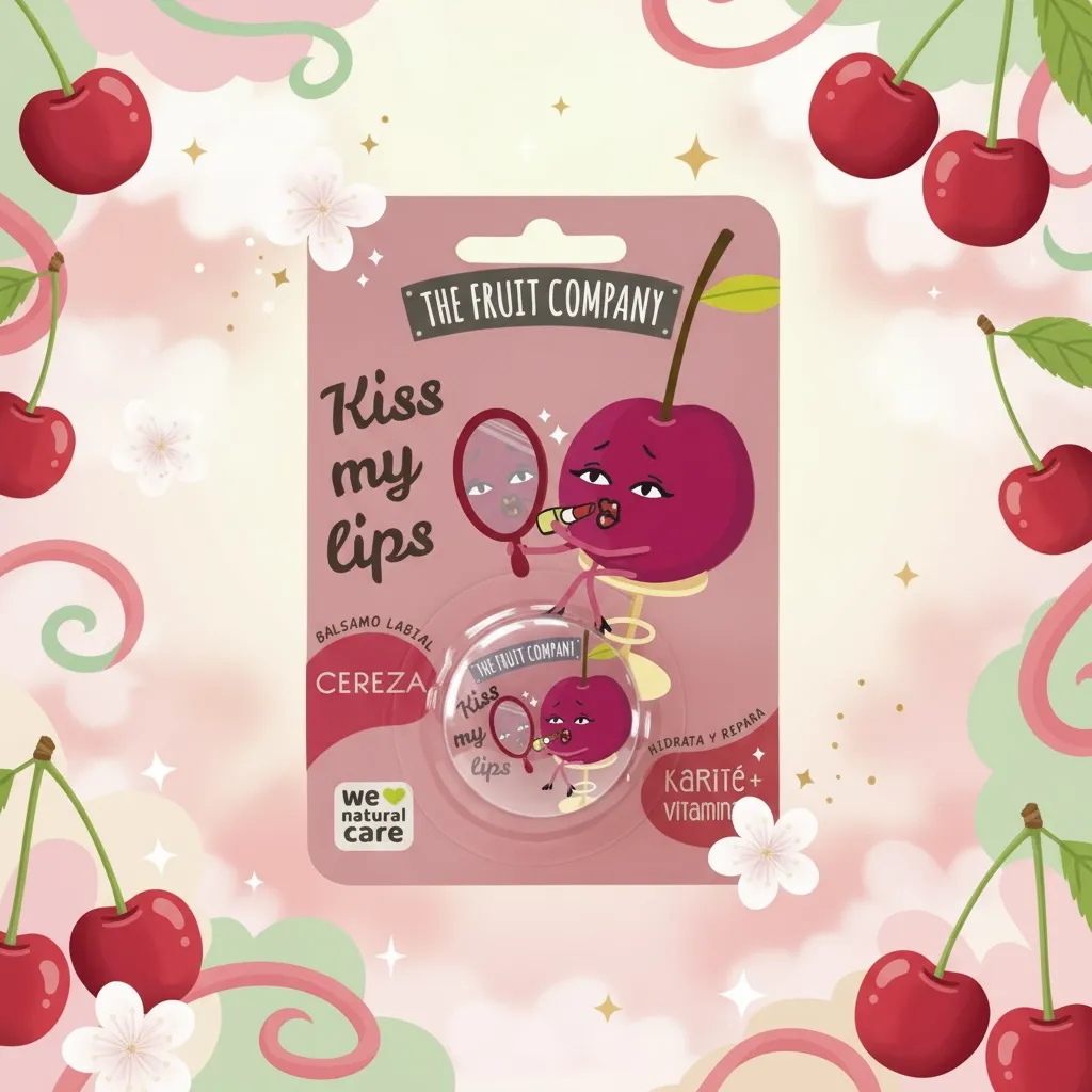 Lot de 12 (1,80€ la pièce) - BAUME À LÈVRES CERISE - THE FRUIT COMPANY