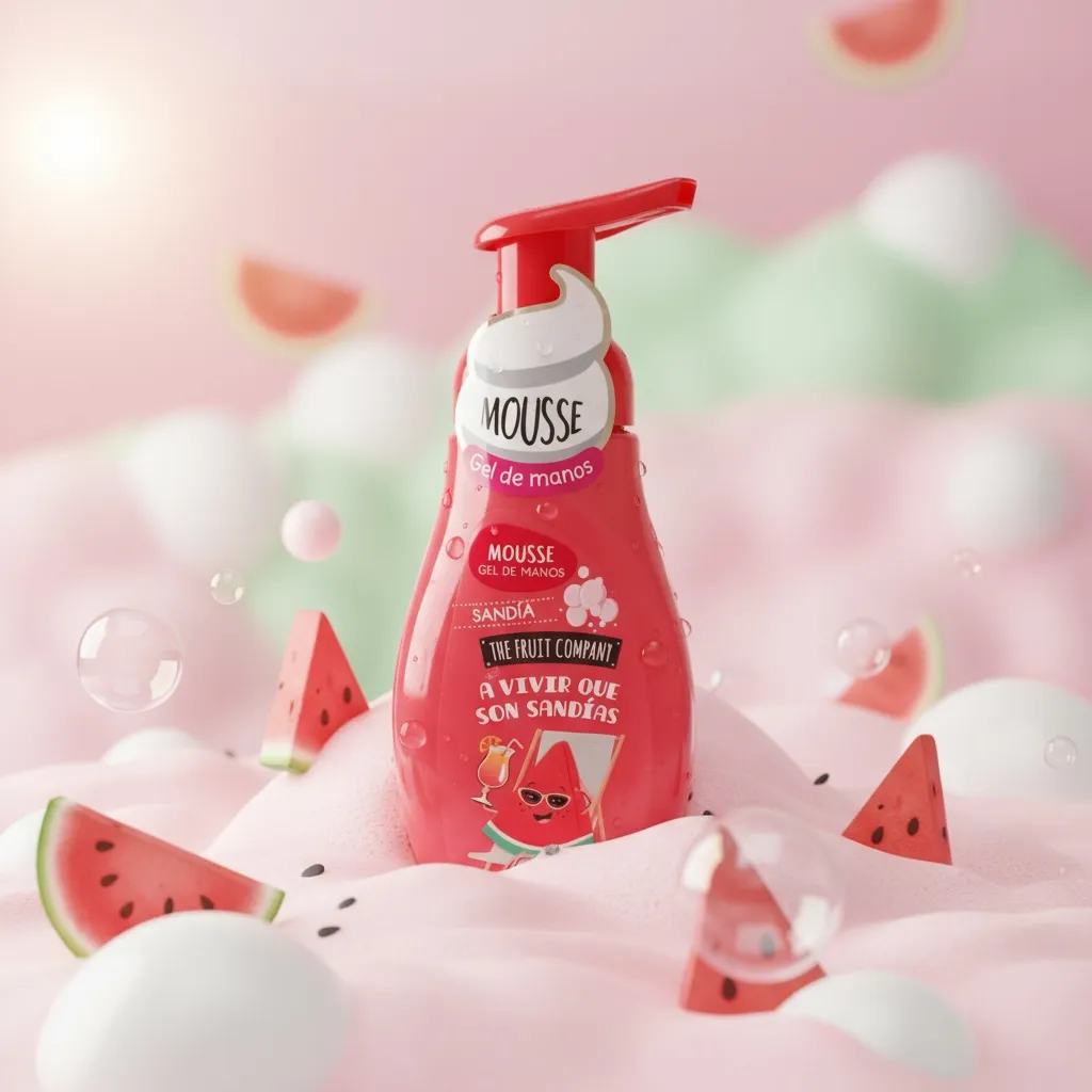 Lot de 8 (1,75€ la pièce ) Savon Mousse à la Pastèque 250ml - THE FRUIT COMPANY