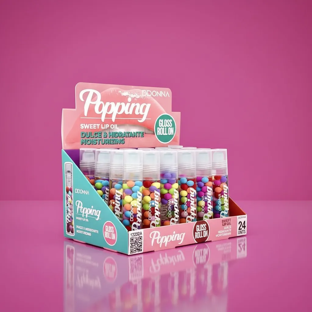 Lot de 24 (0,60€ la pièce) GLOSS POPPING D'DONNA 12252 A